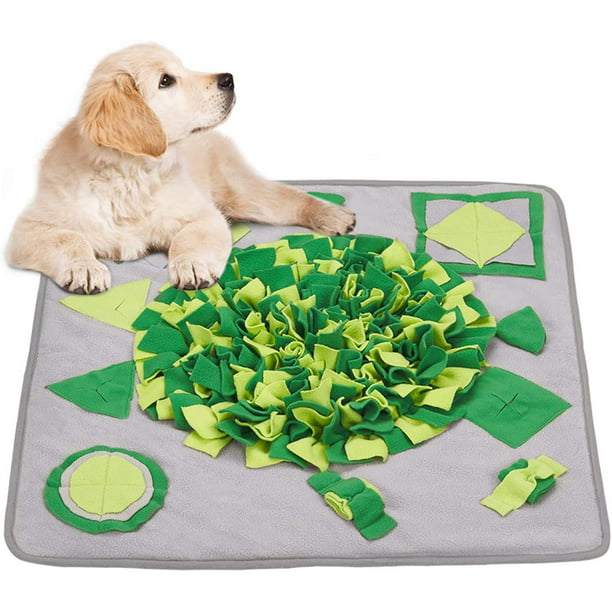 Distracting Training Natural Foraging Snuffling Nose Work Training for Dogs Stress Release Slow Eat Machine Washable Anti Slip Snuffle Mat for Dogs Small Large Pets